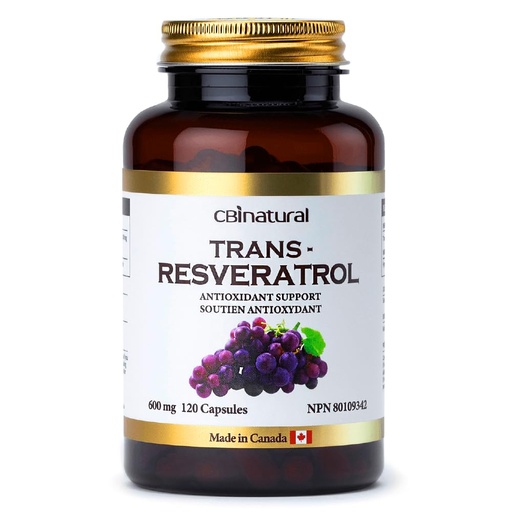 [BRSRAGQPBN7BOAI2] Trans-Resveratrol 600mg, High Potency Antioxidant, Supports Cellular Health & Healthy Aging, 120 Vegan Capsules, 4-Month Supply, Non-GMO, Gluten Free