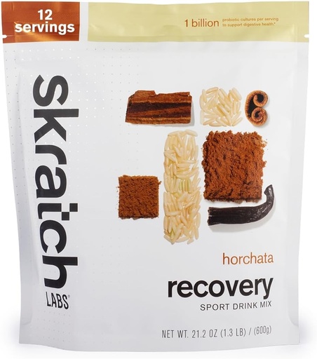 [BRSWGAYEDIFQ2A34] Skratch Labs Post Treeningu taastamise Jook Segu Horchata, (21.2 oz, 12 Servings) Täielik piimavalk kaseiini ja vadaku ja probiootikumid, Gluteenivaba, Kosher, Taimetoitlane