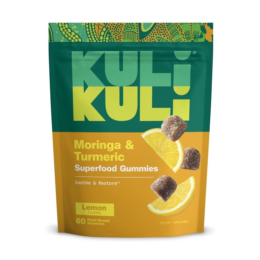 [BRSW2AYFBUDQ4D32] Kuli Kuli Super Energy Gummies - Energy Supplements with Moringa, Caffeine-Free Natural Energy Booster - 60 Non-GMO, Gluten-Free Moringa Gummies