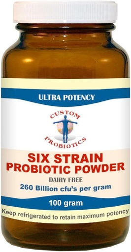 [BRSWGEIBDIMAAC3L] Custom Probiotics Six Strain Probiotic Powder (100 gram)