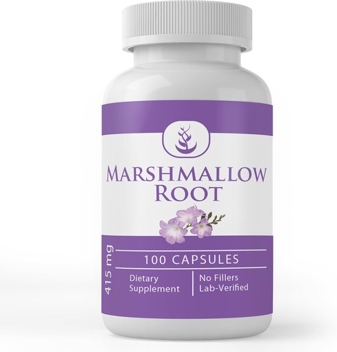 [BRSWYZT7OBYQ4DYV] Pure Original Ingredients Marshmallow Root, (100 Capsules) Always Pure, No Additives Or Fillers, Lab Verified