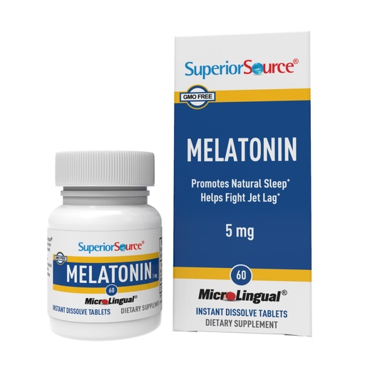 [BRSWIYI7CF7BUA3U] Superior Source Melatonin 5 mg - Healthy Sleep Support Supplement for Adults - Melatonin Formula with Chamomile Aids Relaxation & Restful Sleep - 60 Sublingual Dissolving Tablets