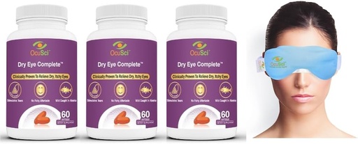 [BRSWGFA2CR7QY3DK] Olho seco completo, formulado para olhos secos. Ultimate Vision Health Ingredients: Omega-3, Omega-7, Lutein, Vitamina D3 (3 Mês de fornecimento)