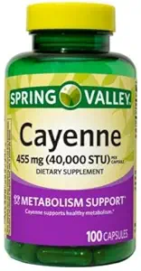 [BRSRM2Y2AAIBE3LA] Spring Valley Cayenne Capsules 455 MG 40000 STU 100 Count