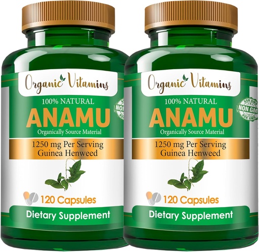 [BRSW2YYEAAHR6HTL] Pantaminata Orgànica Anamu 1250mg 100% d' adults de 240 Capules Total Petiva Allicea Vitamisan