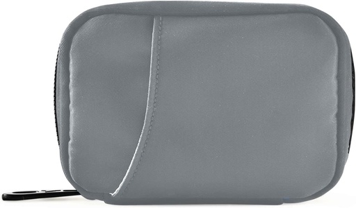 [BRSRMYA3PMNGAHY4] Naanle 7 Day Pill Case Travel Pill Organizer Bag with Zipper Portable Weekly Case Compact Size for Vitamin Supplement Holder, Solid Color Grey
