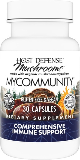 [BRSWIGT5BJ6ACGY5] 主机Defense MyCommunity Capsulles - 17个物种 Blend Mushrom Supplement for Immune 支持 - 与狮子马内,雷希,查加,科迪塞普斯,土耳其Tail & More - 30个Capsules (15个服务机构)*