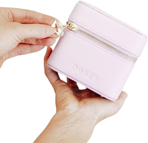 [BRSRAFITDEBGOG3V] Dosey 14 Day Pill Organizer Case (Lilac) - Luxury Personal Pill Travel Case for Pills, Medicine & supplements - AM ' PM Pouches, Fits up to 30 Pills - Come with 14 Free Pill Pouches - Vegan Leather