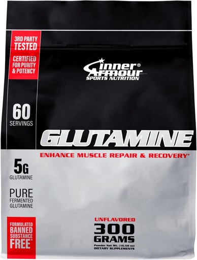 [BRSRAZAFDEHWAHY7] Pur Glutamina Powder  2001- 2004 Post Workout Recupery Muscle CRO creixement de l'Imgune Funció del sistema - Distribució ràpida, Aber-Free, Vegan- Amply Fity suplementari - 300 gr o 60 Servings