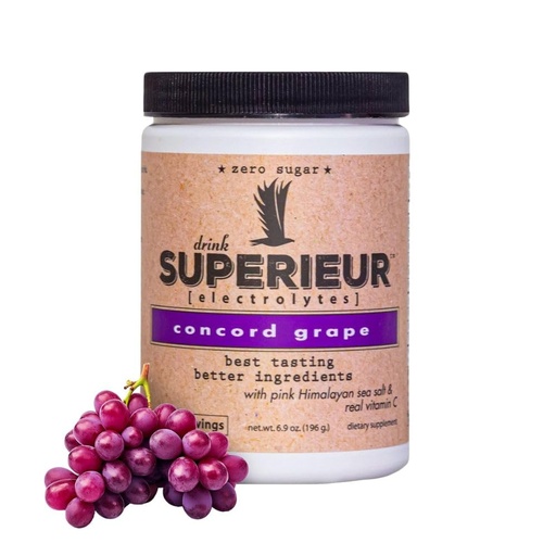 [BRSWGHAZDIAQ2DQ7] Superieur Sea Mineral Electrolyte Powder, Concord Grape, 70 Servings