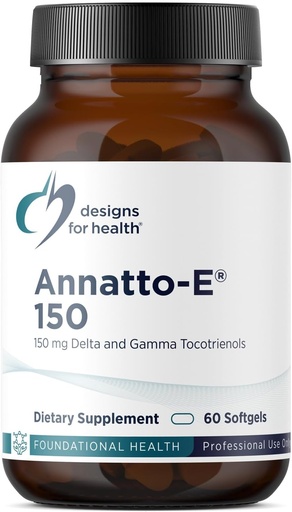 [BRSWGAYHBYHAEFD7] Sağlık Annatto-E 150 mg Tocotrienols için tasarımlar - Delta + Gamma Tocotrienols ile Delta + Gamma Tocotrienols - Cardiovascular, Sağlıklı Aging + Antioksi Desteği - Non-GMO (60 Softgels)