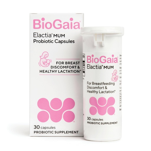 [BRSWYHA3BYAQMCL3] BioGaia Elactia Breastfeeding Probiotic | Lactation Supplements | Newborn Essentials and Probiotics for Both Mom & Baby | Daily Supplement for Healthy Lactation | 30 Count | Breastfeed Happy