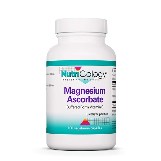 [BRSWIYQHPJ5WYAAZ] NutriCology Magnesium Ascorbate - Buffered Vitamin C Supplement - Delivers 1000 mg Stomach-Friendly & Non-Acidic Vitamin C - Vegetarian & Hypoallergenic - 50 Servings - 100 Capsules