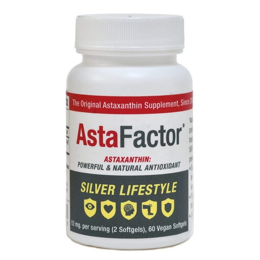 [BRSW2AIPBMPWYGTP] Silver Lifestyle Astaxanthin Supplement 60 Softgels