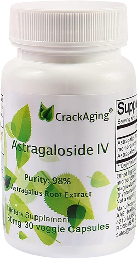 [BRSWIH35AF4AEGY5] Crackaging-Super-Absorption Astragaloside IV 98% 50mg 30 Capsule Anti-Aging ДНК клітина Telomere Astragalus корене добавки