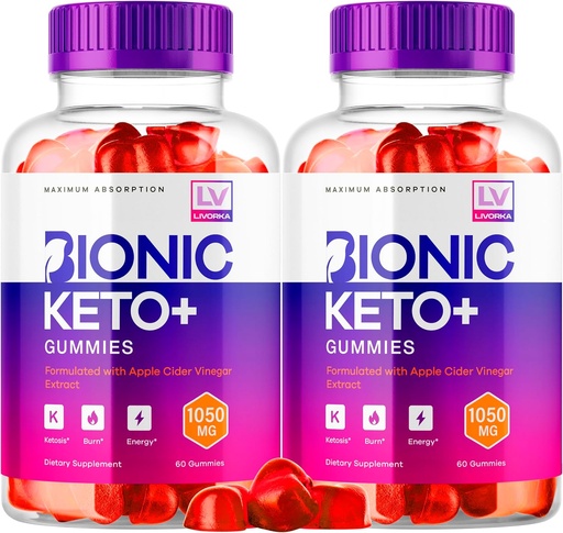 [BRSRAYYTAUPRMCLK] LIVORKA 2 Pack - Bionic Keto ACV Gummies, Vionic Keto Plus, Bionic Keto Plus Gummies, Keto Bionic Gummies, Bionic Keto ACV 1050MG, 60 Gummies ανά φιάλη για 60 ημέρες