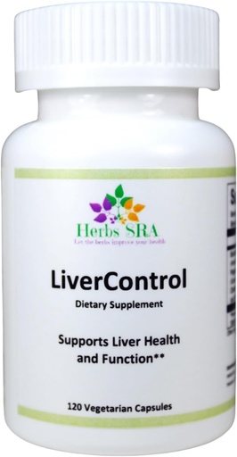 [BRSRAZYFCACA2HTG] LiverControl - Dietary Supplement with Burdock Root, Papaya Seed, and Choline for Liver Detox and Health, 120 Veg Caps, Made in USA