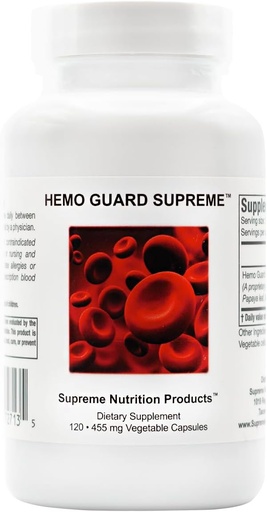 [BRSWKZL7BUPR63LE] Supreme Nutrition Hemo Guard Supreme, 120 Pure Herbal Combination Vegetarian Capsules