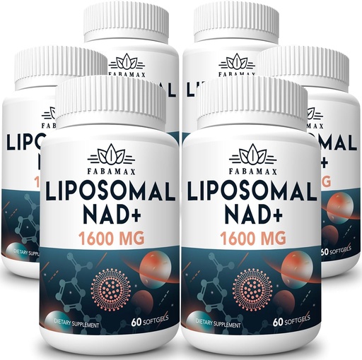 [BRSROZYKAV4BGHTB] 1600 mg Liposomal NAD Supplement, 98% Pure NAD+ Supplement, Superior Absorption, Alternative to Nicotinamide Riboside or NADH to Boost NAD+ for Aging Defense, Energy, Longevity, 360 Softgels