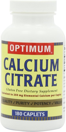 [BRSWIZYPOAFBMDDC] Optimum Calcium Citrate, 180 Caplets