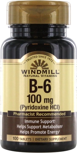 [BRSWIZQHOMPAYHAZ] VIT B-6 TABS 100 MG WMILL 100