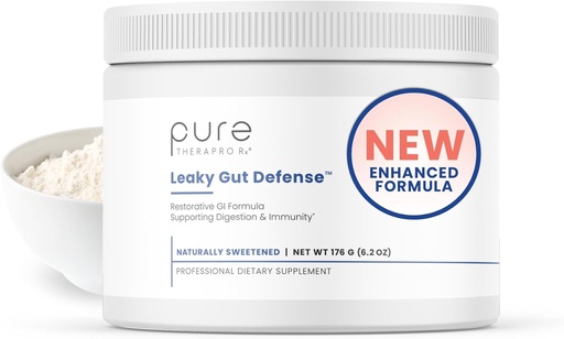 [BRSWIC32BUNWE3IV] Pure Therapro Rx Leaky Gut Defense - L-Glutamine, Licorice Root özü, Marshmallow Root, Aloe Leaf, Arapinogalactan - 30 Tozlu