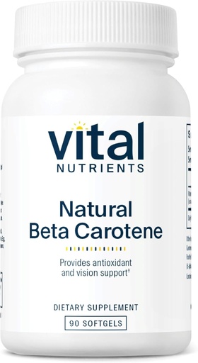 [BRSWIY3ZPN5AI3T4] Nutrients Natural Beta Carotene 25000IU 124; Pletursor ke Vitamin A 14; Tinggi - Dose Antioksidant; Vision, Skin, dan Dukungan Kesehatan 124; Gluten, Dairy Free Soy Free 124; 90 Softgeels