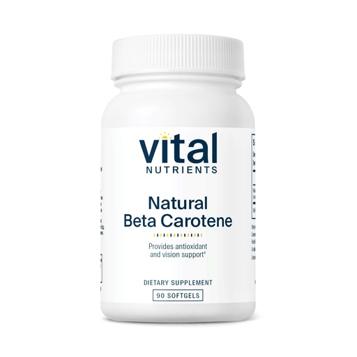 [BRSWIY3ZPN5AI3T4] Vital Nutrients Natural Beta Carotene 25,000IU - Precursor to Vitamin A - High-Dose Antioxidant - Vision, Skin, and Health Support - Gluten, Dairy, Soy Free - 90 Softgels