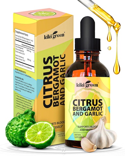 [BRSRMZDYDENWE3T7] KIKI Green Liquid Citrus ABSt & Garlic Ekstraktı - Heart Health, Immune System Support və sağlam Aging Non-GMO, Gluten-Free Supplement 2 Fl Oz üçün Citrus Ferrot Supplement.