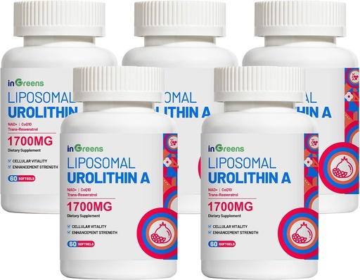 [BRSRAEIHBN6BUYLZ] Urolithin A Supplement 1700mg 5Pack