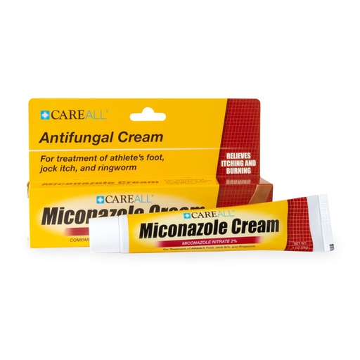 [BRSWYBDRAQCR6D3O] CareAll Miconazole Nitrate 2% Antifungal Cream 1.0 oz., Cures Most Athlete’s Foot, Jock Itch, Ringworm, Compare to Leading Brand