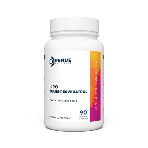 [BRSROZQLCN5GCE33] Renue By Science Resveratrol | High Strength Liposomal Resveratrol Supplement | 90 Trans Resveratrol Capsules - 125mg Reservatrol per Serving | Non-GMO | Made in the USA Third-Party Tested