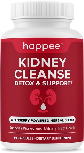 [BRSRAYL3AEFGACQ2] Nieru tīrīt Detox & Remonts Formula – Dabīgo nieru atbalsta papildinājums ar dzērveņu ekstraktu & 21 Ārstniecības Nieru, urīnpūšļa, & Urīnceļu veselība – Flush Toxins & Restore veselība - 60 kapsulas