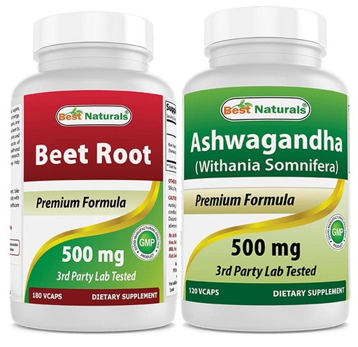 [BRSRMCQEOENGGAAV] Beet Root Powder 500 Mg & Ashwagandha Extract 500 Mg