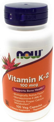 [BRSWIZTYCYDB4YLU] Now Foods, K-2 100mg, 100 Capsules