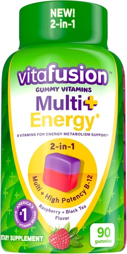 [BRSRMBA5CAMAAD3F] Vitafusion Multi + Energy* Gummy Vitamins, Contains B Vitamins to Provide Energy Metabolism Support*, 90 Count