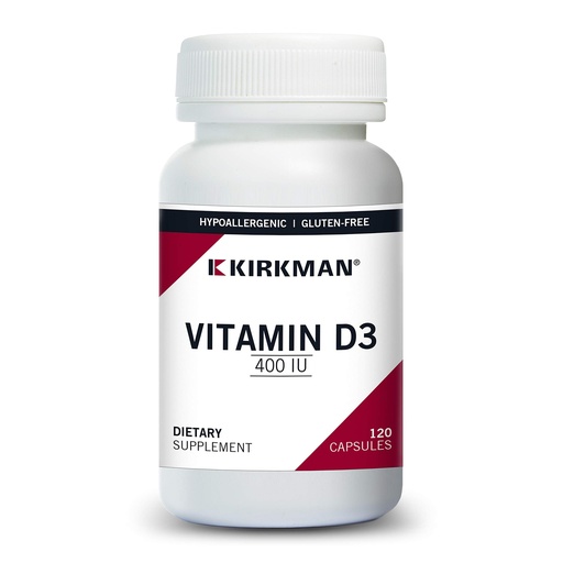 [BRSWIATRA4PRWADM] Vitamin D-3 400 IU Capsules - Hypo, 120 Capsules