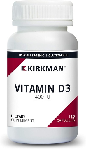 [BRSWIATRA4PRWADM] Vitamin D-3 400 IU Capsules - Hypo, 120 Capsules