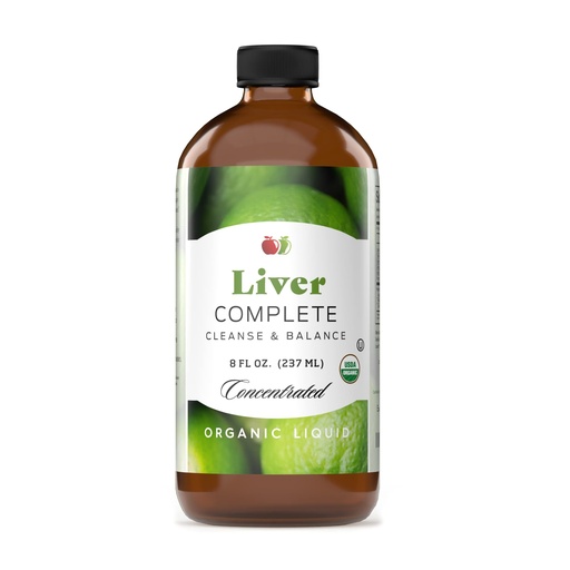 [BRSWIGA7OAARU2TU] Liver Complete 8oz Organic Liquid Concentrate - Liver Cleanse & Digestive Bitters Vinegar Supplement