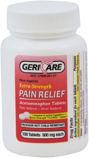 [BRSWECQLCENQYDLJ] Mckesson 60-201-01 Pain Relief Tablet 500 mg Strength - 12 Bottles
