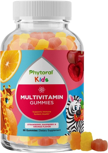 [BRSWYFT7CV6AEELD] Fitoralni otroci Vitamini Gummy Multivitaminski žvečljivi - otroci Gummy Vitamini za Mood podporo naravna energija Boost in imunske podpore za - Imunski gumiji in naravni multivitaminski