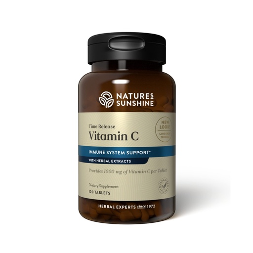[BRSWIZYDBV4Q4FLO] Natures Sunshine Vitamin C Time Release, 1000 mg, 120 Tablets | Supports the Immune System and Quench Dangerous Free Radicals