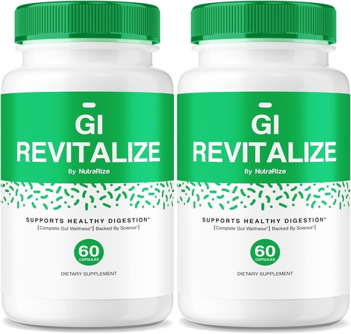 [BRSROBD6BN5GY23X] (2 Pack) GI Revitalize - GI Revitalize Pro Pills do wsparcia zdrowej diety, GI Revitalized Advanced Formuła dla Gut Health, G I Revitalizer Maksymalny suplement siły Review (120 kapsułki)