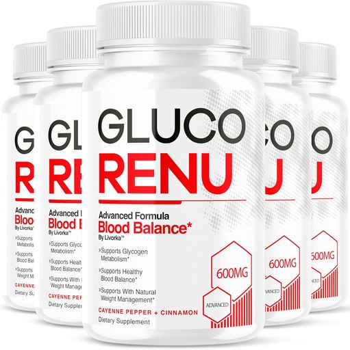 [BRSRAAIDCR5GCYDD] (5 Pack) GlucoRenu kapslid - ametlikud GlucoRenu, GlucoRenu pillid, Premium Formula GlucoRenu täiendus, looduslik tugi GlucoRenu, GlucoRenu Premium valem, 150 kapslit 5 kuud