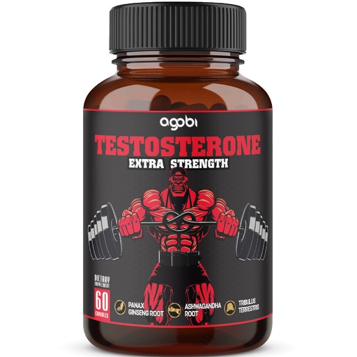 [BRSWYFICDMNBODQ6] Testosterone Supplement for Men with Ashwagandha, Tribulus, Ginseng & More - 11 Herbs - Strength Support - 60 Vegan Capsules 1 Month Supply