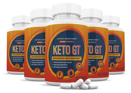 [BRSROBD4CB6AO334] (5 Pack) Keto GT Keto Pills 1275MG New & Improved Formula Contains Apple Cider Vinegar Extra Virgin Olive Oil Powder Green Tea Leaf 300 Capsules