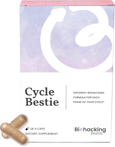 [BRSRAGAYOIBBOHIV] Cycle Bestie - Hormon Balance Ergänzungen für Frauen, Vitamine für Hormonunterstützung, Hilft mit Cycle Regularity, Vegan Friendly, Phasenspezifische Ergänzungspackungen - 28 Kapseln