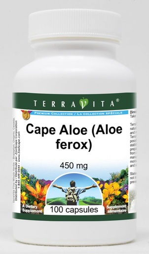 [BRSWIEYHBYPQOYDO] Cape Aloe (Aloe ferox) - 450 mg (100 kapslit, ZIN: 514685)