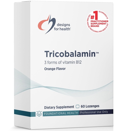 [BRSWGZ35BAMG2FDJ] Designs for Health B12 Tricobalamin Lozenges - 3000mcg Triple B12 Quick Dissolve Tablets with Methylcobalamin, Adenosylcobalamin + Hydroxocobalamin - Natural Orange Flavor (60 Lozenges)