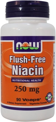 [BRSWIYYPOMNWEYA7] NOW Flush-free Niacin 250mg, 90 Capsules (Pack of 2)